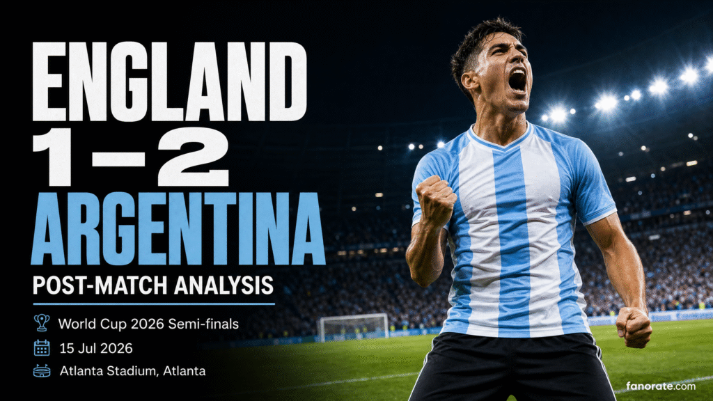 England 1-2 Argentina — Five Minutes That Ended It